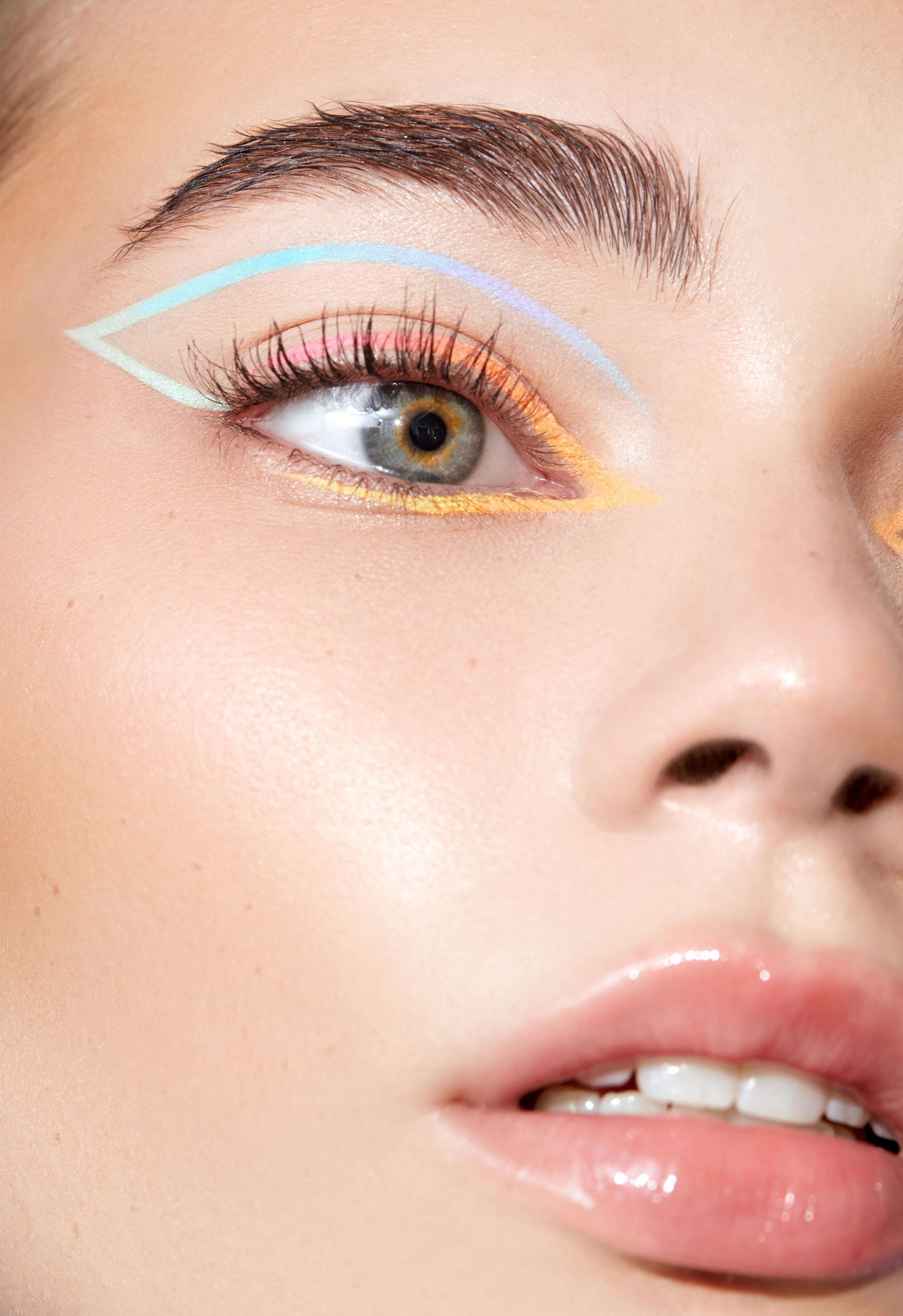 Model mit Pastel-Look